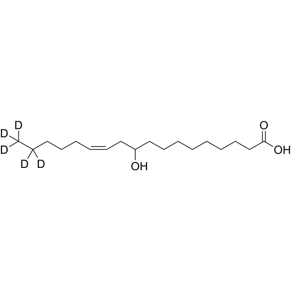 (±)-10-Hydroxy-12(Z)-Octadecenoic acid-d5